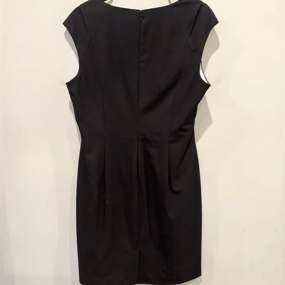 Calvin Klein Black Cap Short Sleeve Cocktail Dress Women’s Size 14 NWOT - Picture 8 of 11
